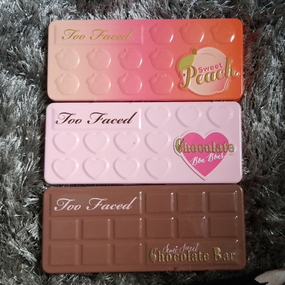 3 too faced eyeshadow palettes